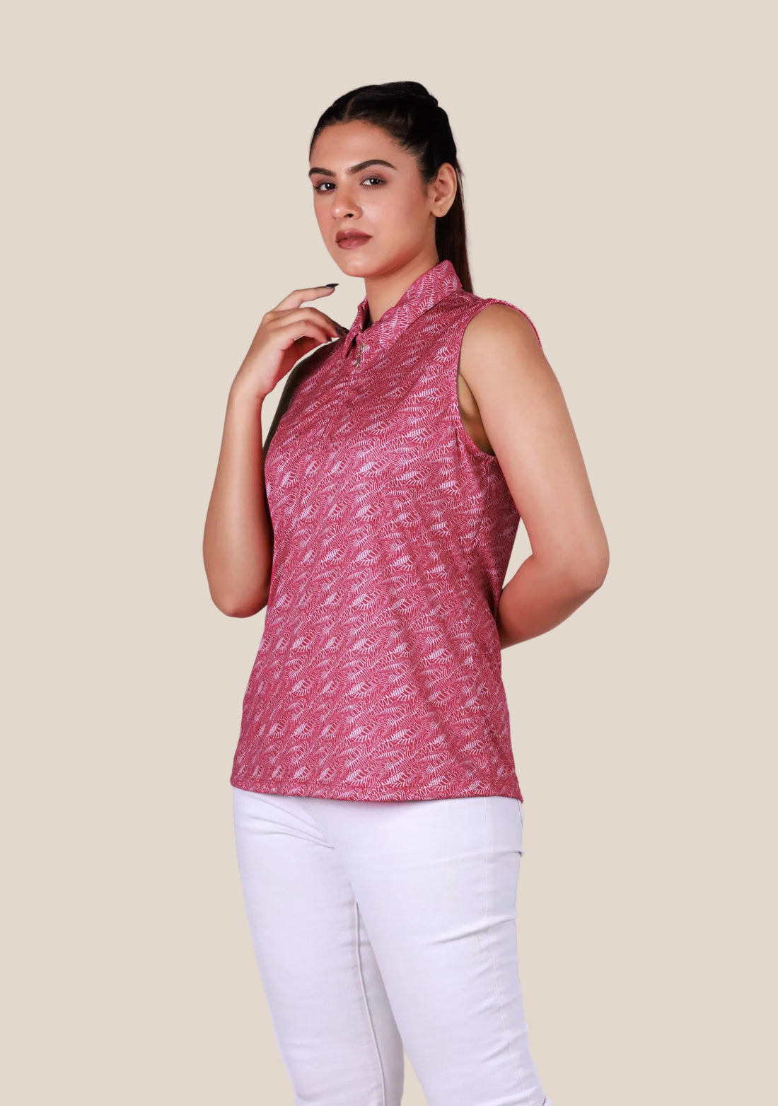 Ladies Sleeveless Top - Pink