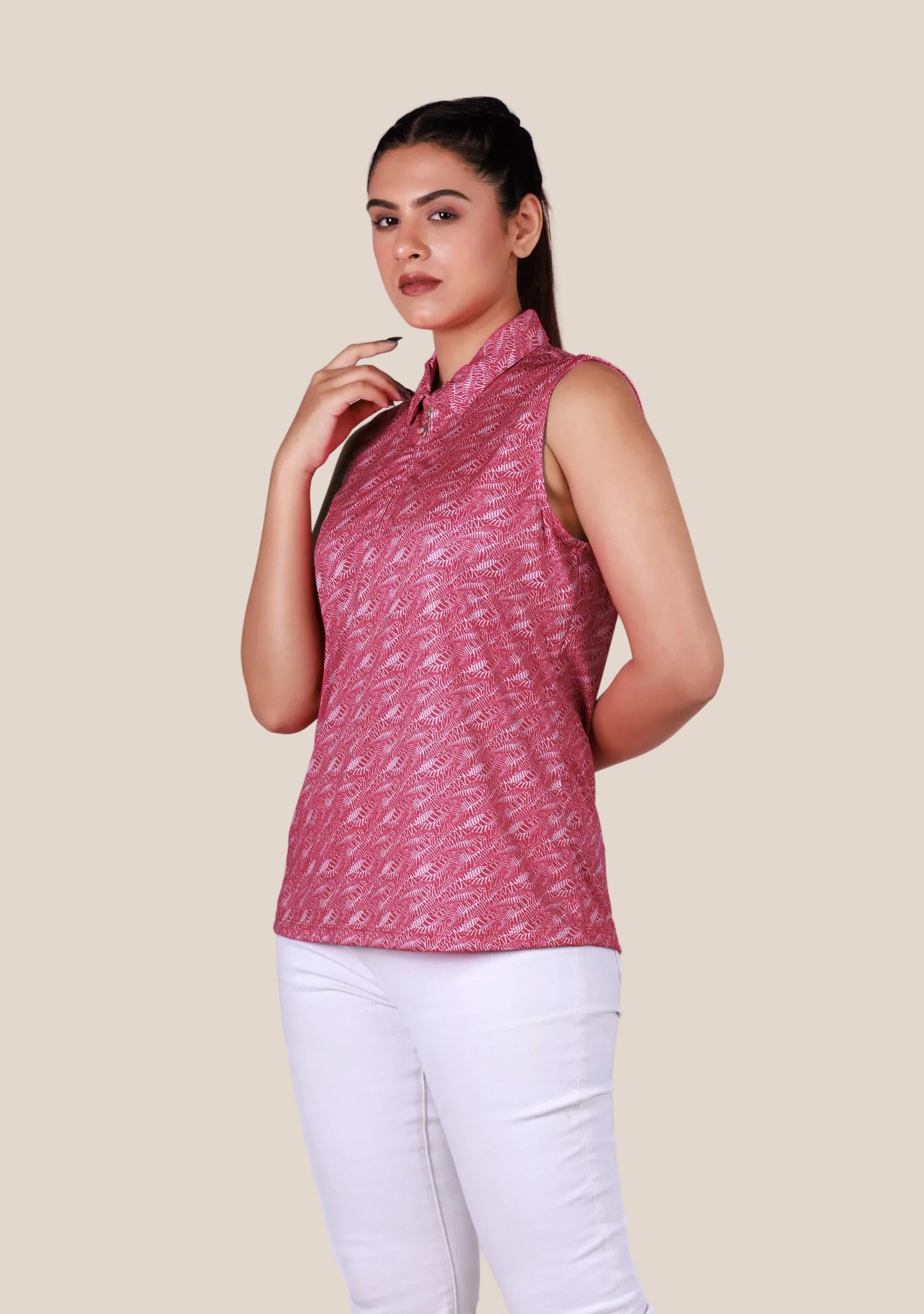 Ladies Sleeveless Top - Pink
