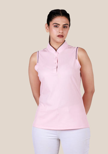 Ladies Sleeveless Top - Beige