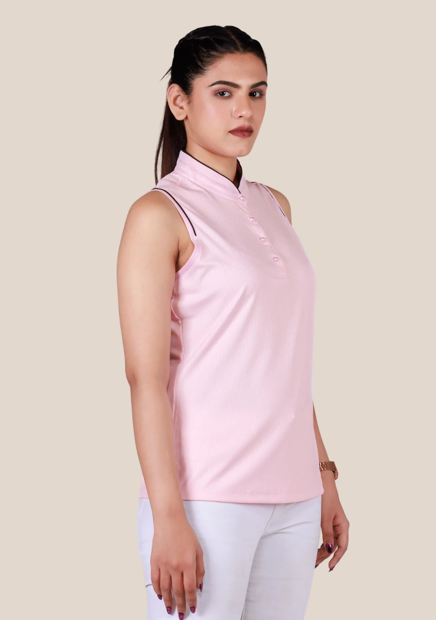 Ladies Sleeveless Top - Pink