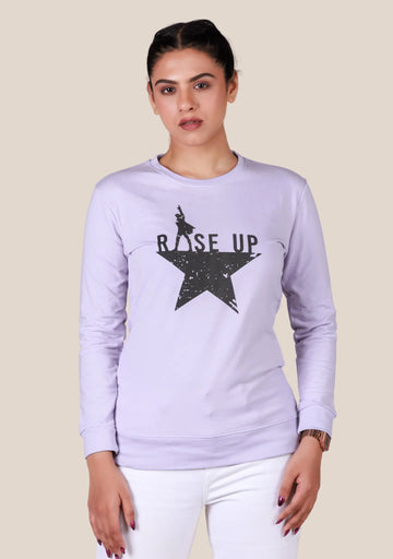 Ladies Long Sleeve Top - Light Lavender