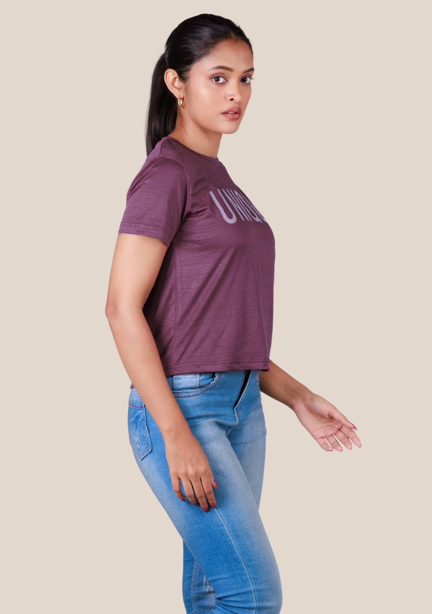 Short-Length Cotton T-Shirt