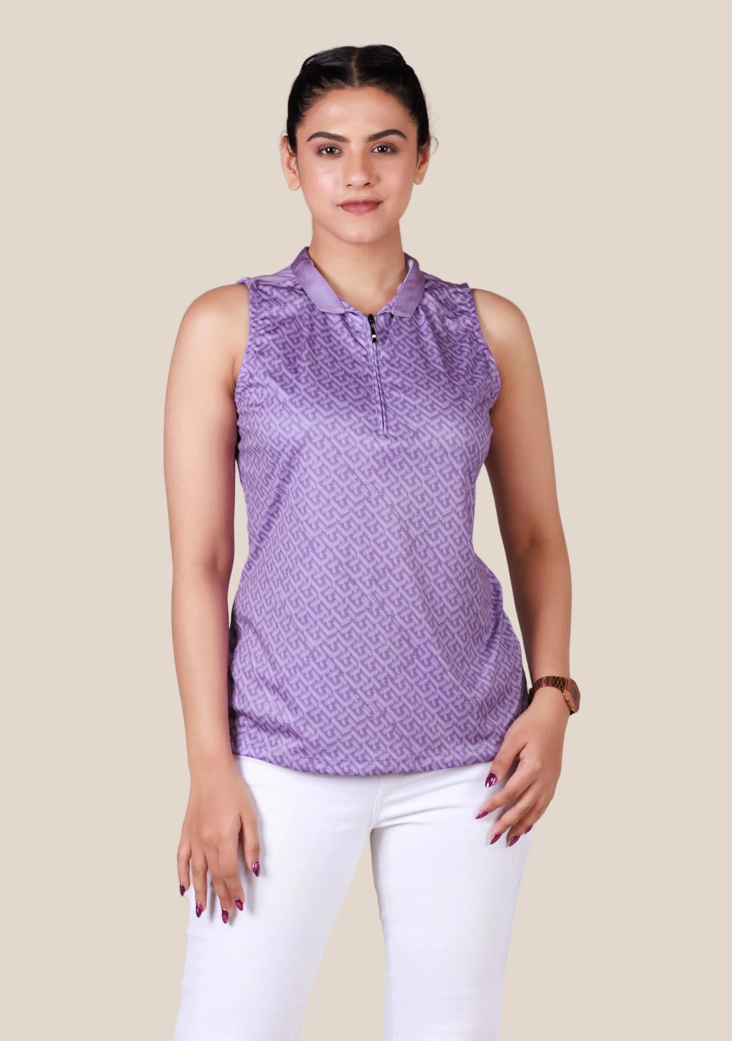 Ladies Sleeveless Top - Light Lavender