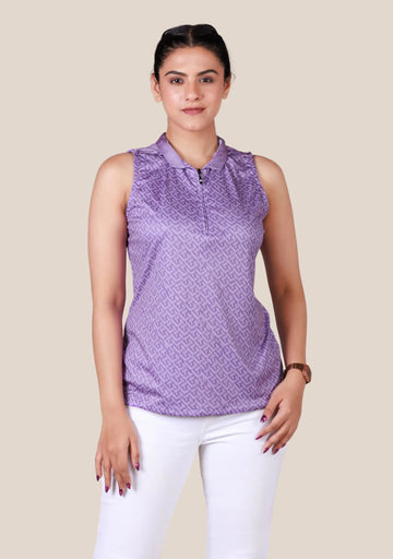 Ladies Sleeveless Top - Light Lavender