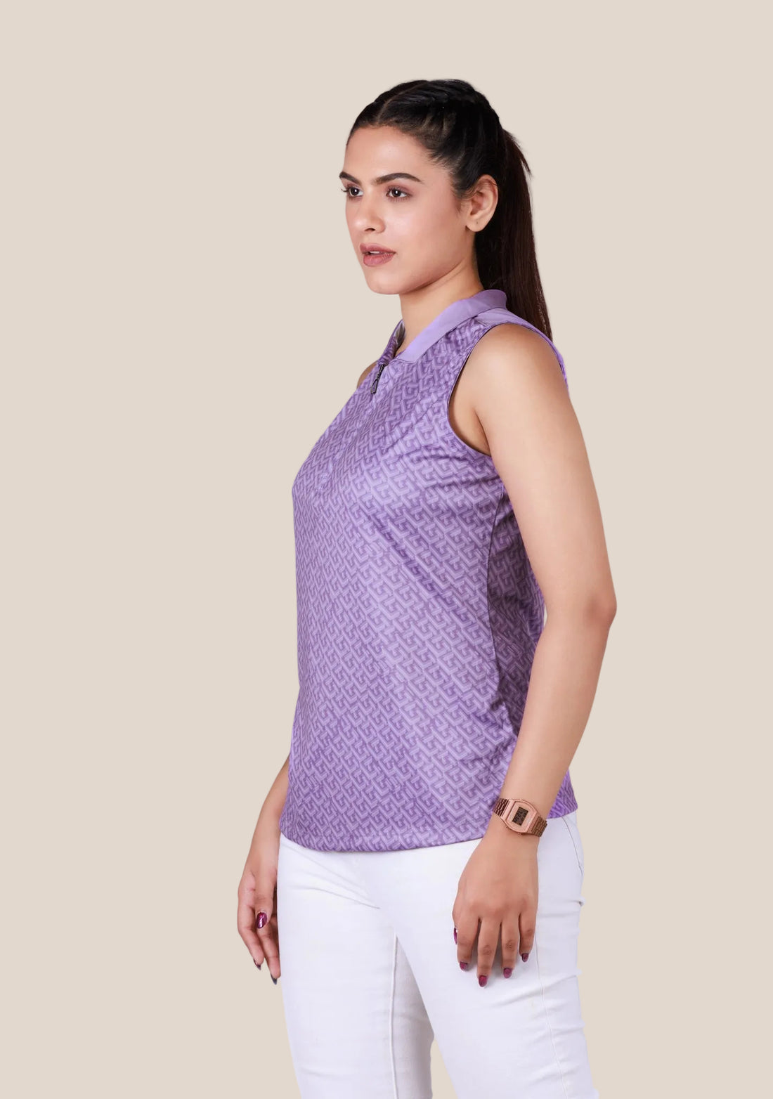 Ladies Sleeveless Top - Light Lavender
