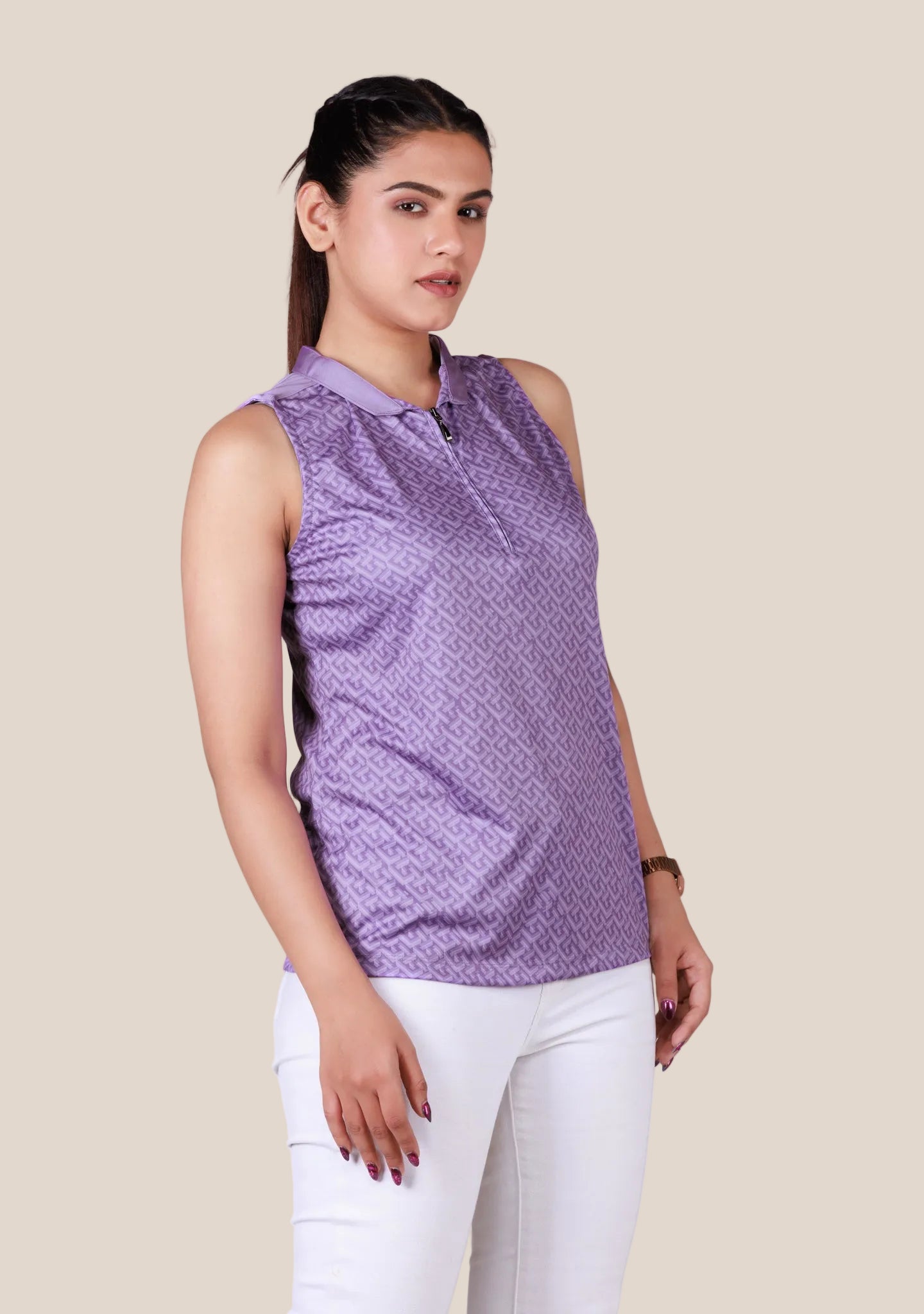 Ladies Sleeveless Top - Light Lavender