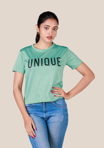 Short-Length T-Shirt - Light Green