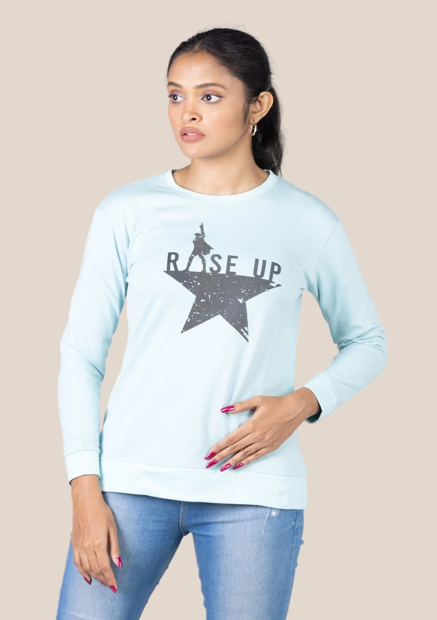 RISE UP PRIMIUM  FULL HAND T SHIRT