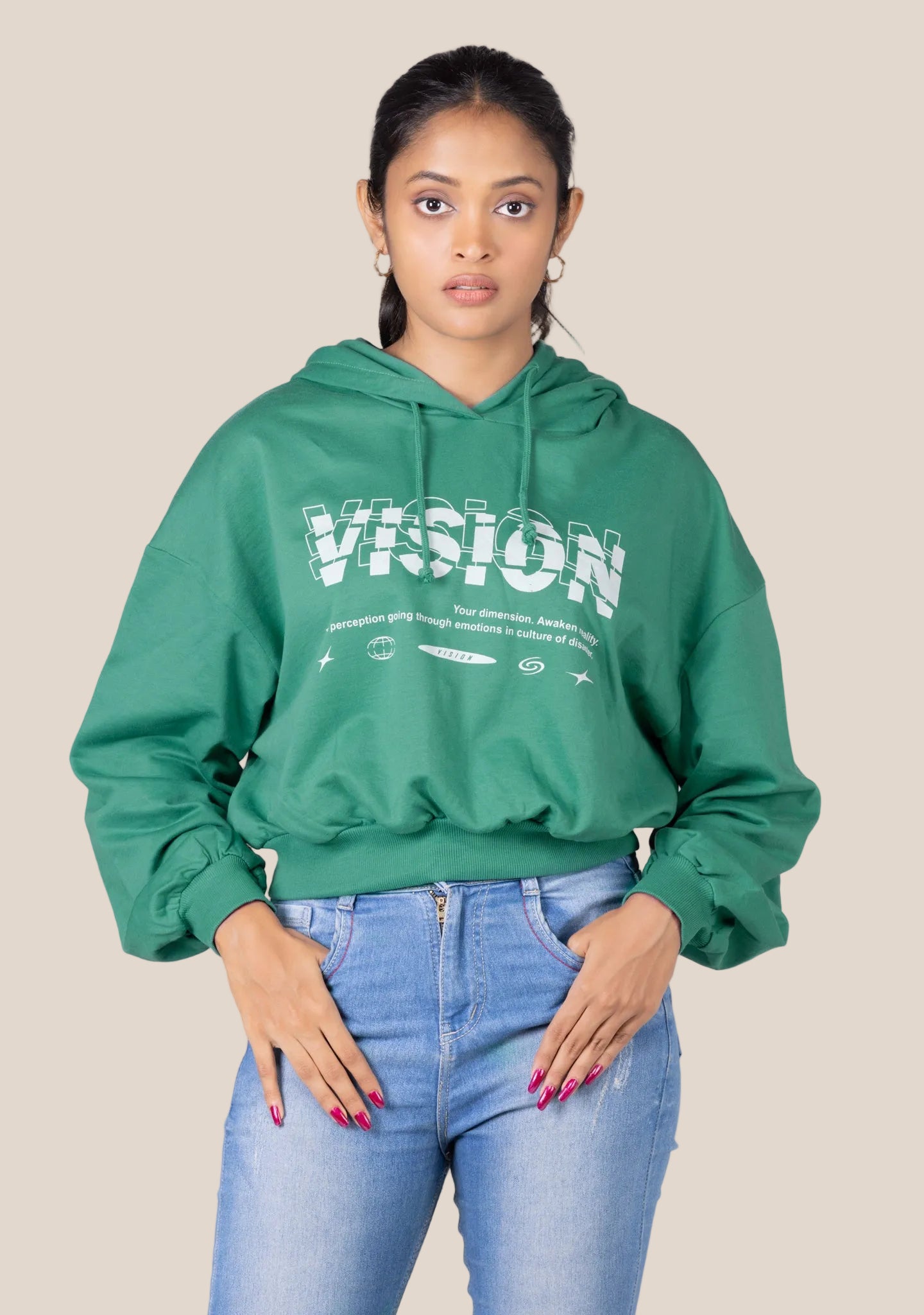 PRIMIUM CROP HOODY