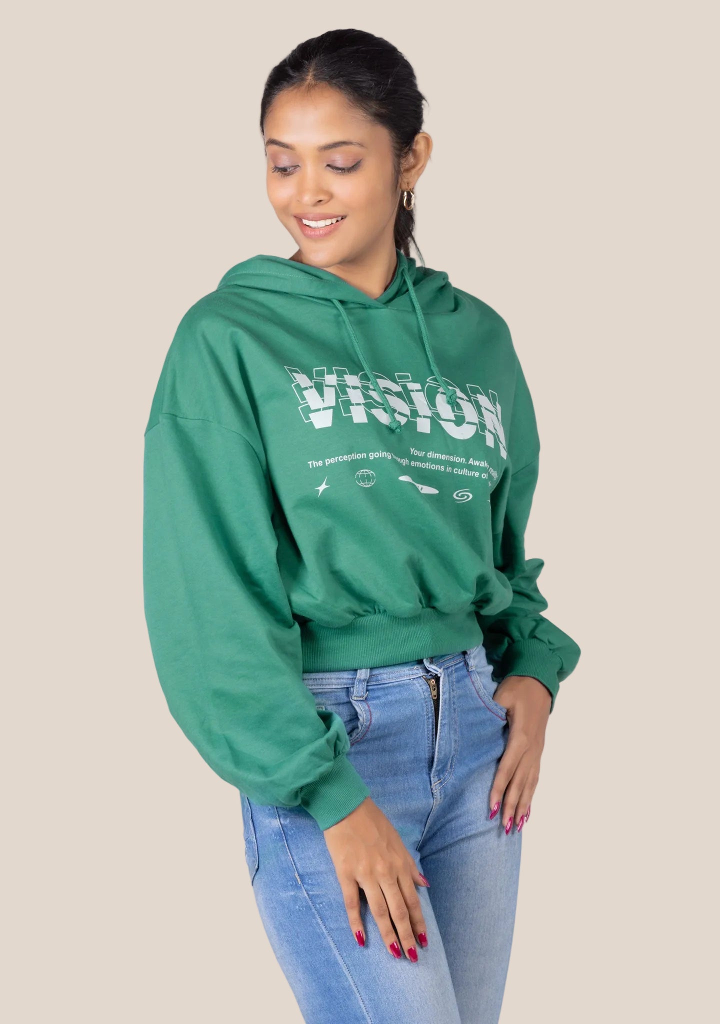 PRIMIUM CROP HOODY