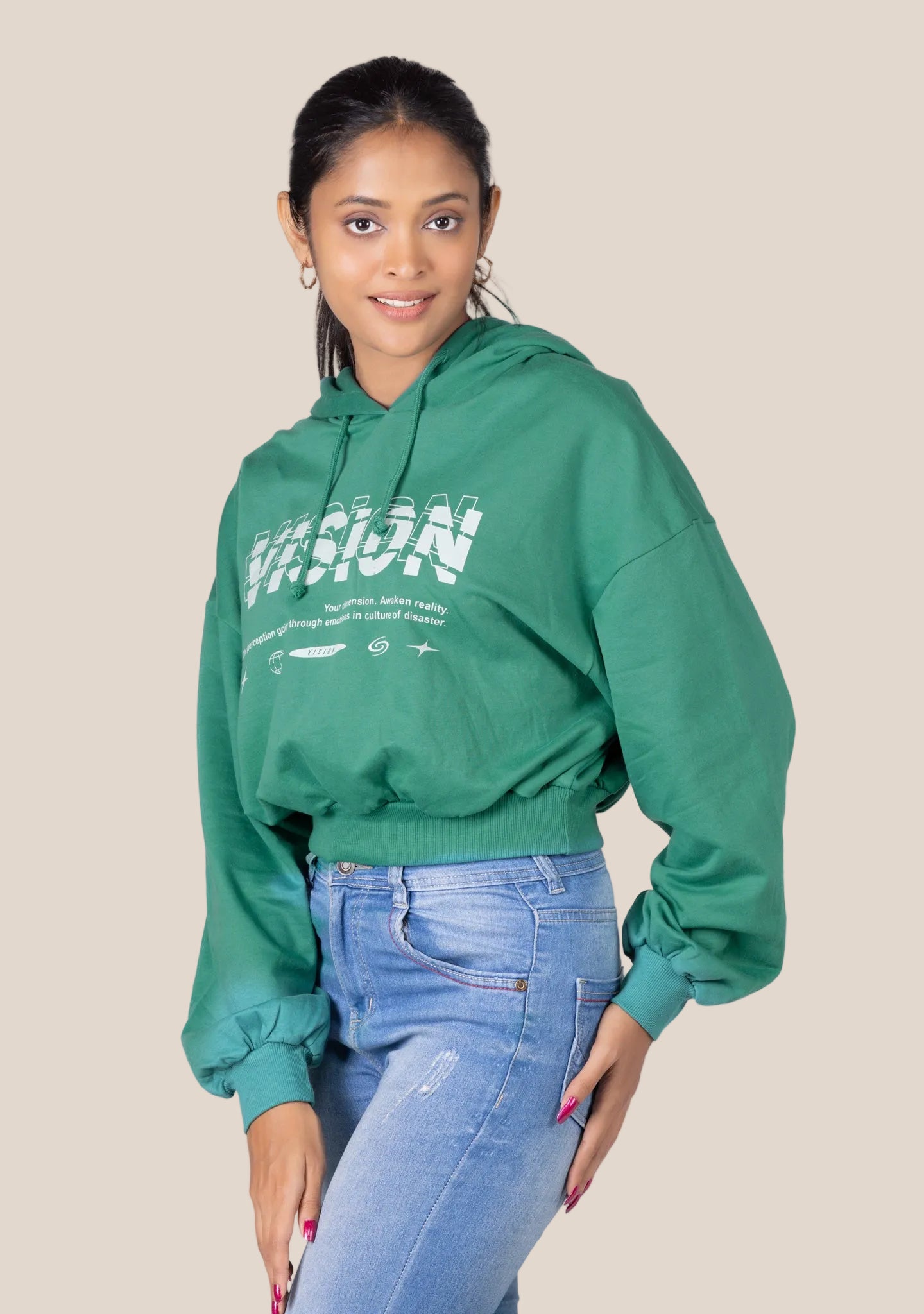 PRIMIUM CROP HOODY