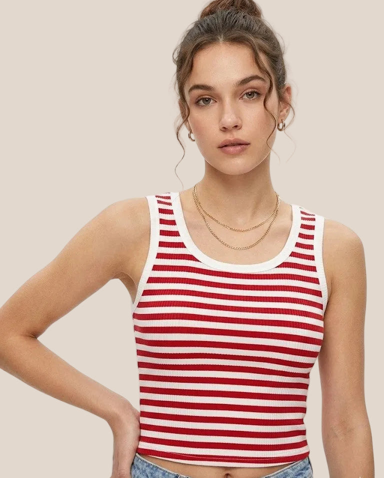 scoop-neck tank top