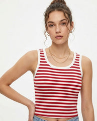 scoop-neck tank top